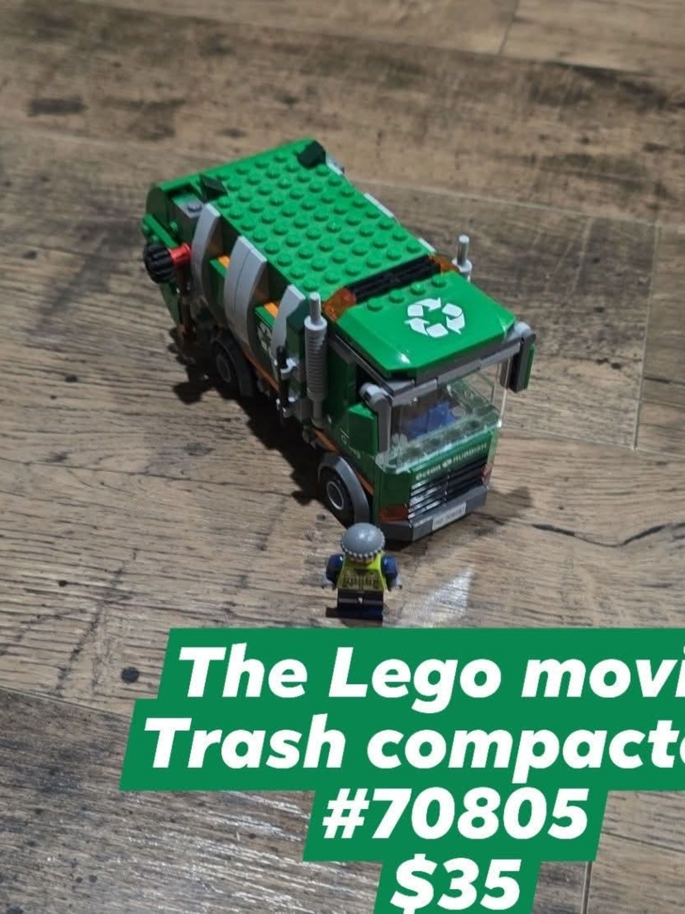 Lego Green Recycling Truck with Minifigure 70805